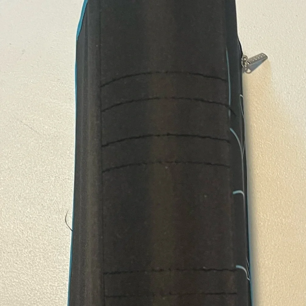 Five Star Black & Teal Zippered 3 Ring Pocketed Pencil Pouch Notebook